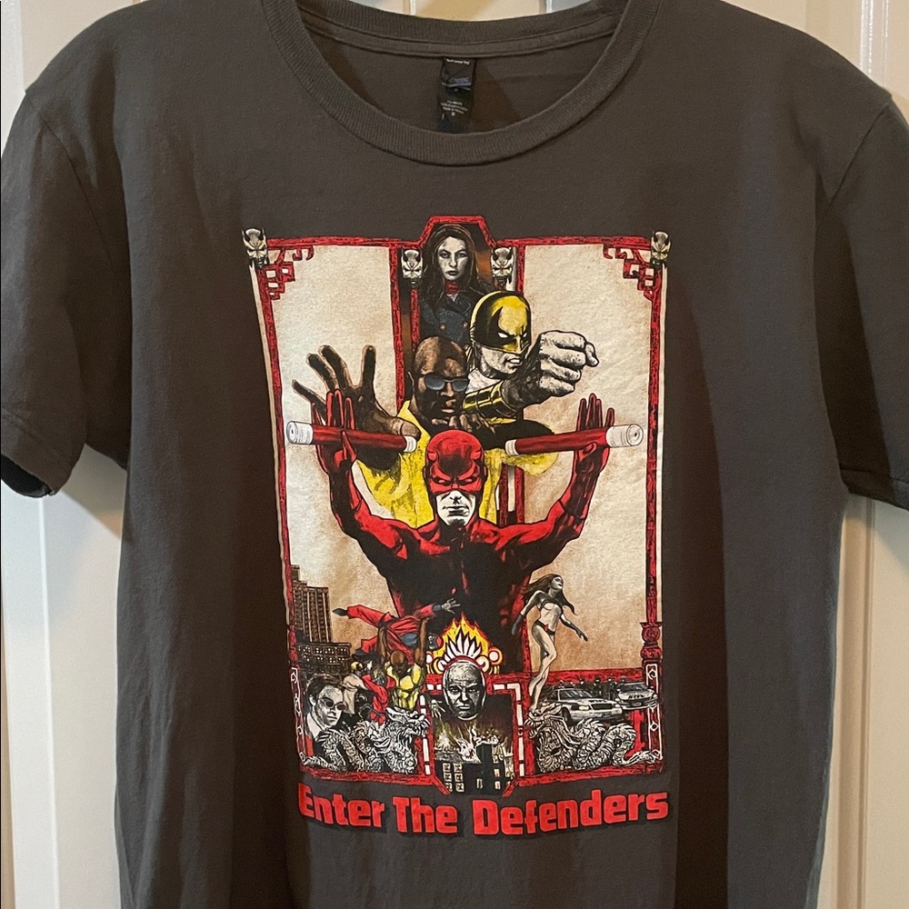 Marvel The Defenders Graphic Tee - Gray